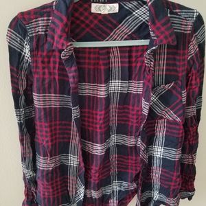 Red and Navy Flannel